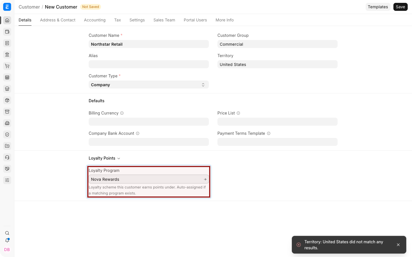 A Customer assigned to the Nova Rewards Loyalty Program.